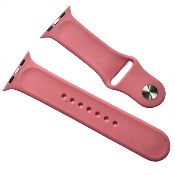 5/$20 NEW Bubble Gum PINK Silicone Sport Band Apple Watch44/45/49mm S/M - Picture 4 of 7